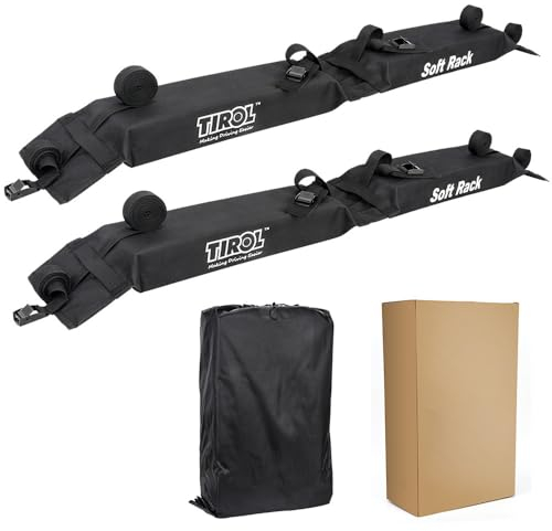 2Pcs Car Roof Bars for Dacia Duster, Car Roof Rack Cross Bars Railing Carrier Soft Roof Rack Pads Car Top Luggage Carrier Accessories