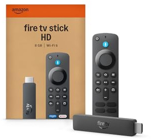Amazon Fire TV Stick HD (última generación), con TV en directo gratuita, mando por voz Alexa, alimentación directa desde tu TV y configuración fácil