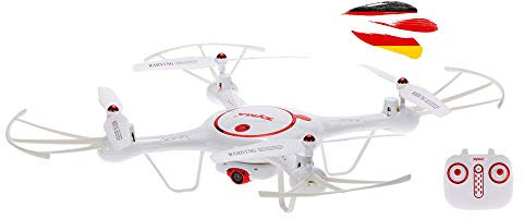 RC ferngesteuerte 4.5 Kanal Drohne mit HD-Kamera, LED Quadcopter, Drone mit Gyroskop, Headless-Mode, Höhen-Barometer, 3D-Flip Looping, Propeller-Schutz, Spielzeug Quadrocopter für Kinder u. Erwachsene