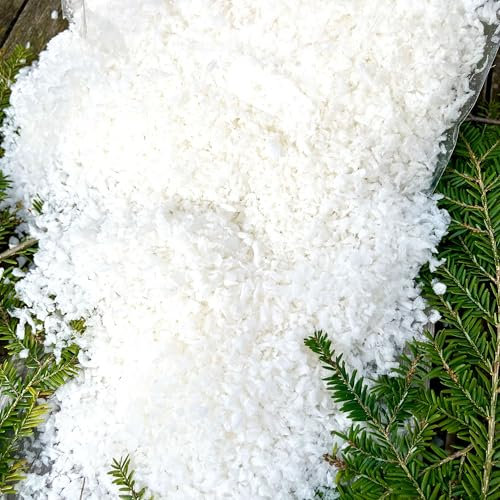 Annastore 6000 ml Bio Kunstschnee - biologisch abbaubar - Dekoschnee Bio - Kunstschnee Bio - Streuschnee biologisch - Deko Schnee Bio aus Pflanzenstärke (6000 ml)