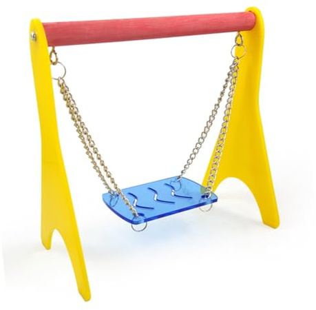 Gadpiparty Balançoire pour Animaux Souris Rat Oiseau Ou Hamster avec Support De Jeu Et Chaise Berçante pour Cage