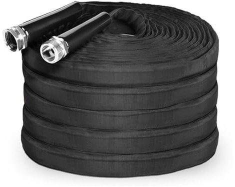 YWBL-WH Manguera de Jardín Liviana de 50 Pies, Flexible, No Expandible, a Prueba de Fugas y sin Torceduras, con Conector de 3/4 de Pulgada para Jardín, Césped, Lavado de Autos Al Aire
