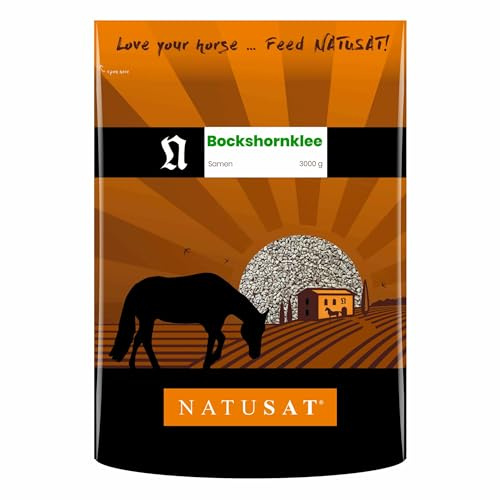 NATUSAT Bockshornkleesamen - pflanzlicher Lebertran mit natürlichem Vitamin D, Ergänzungsfutter für Pferde (3 kg)