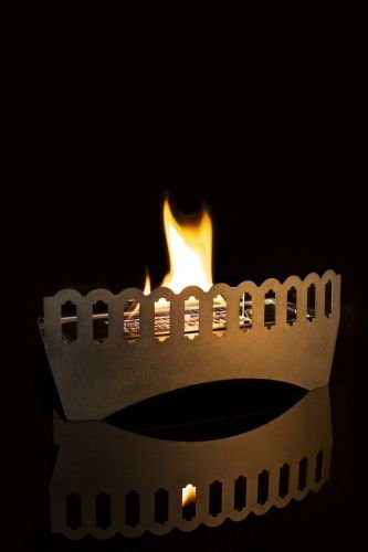 Tenderflame TE180/C - Inserto per stufa in acciaio INOX, serbatoio da 1100 ml, durata circa 3 ore, inodore