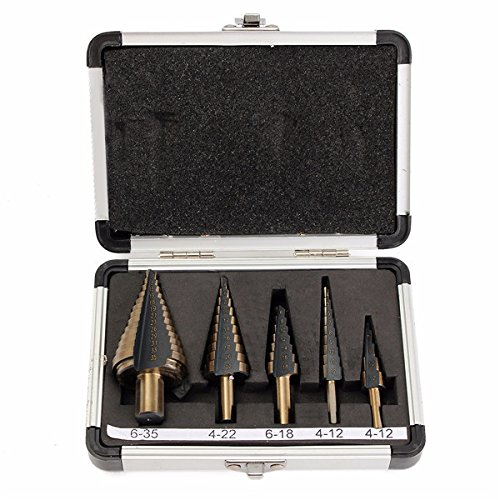 CEFEPH Broca escalonada profesional CFH56897 HSS para acero inoxidable, metal, madera, plástico, etc