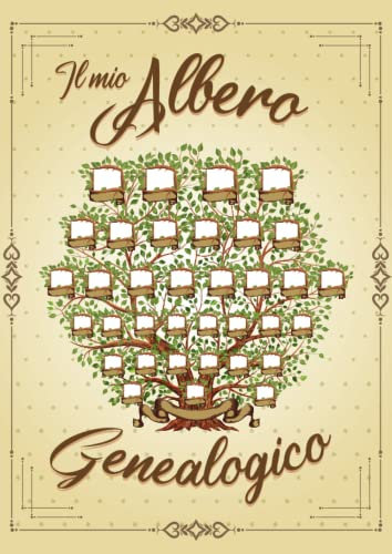 Il mio Albero Genealogico: Libro Albero Genealogico di Famiglia da Compilare per Ricostruirne la Storia, con Spazio per Fonti, Ricerche, Cronologia, ... Schede Individuali | Idea Regalo per Famiglia