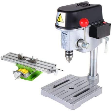 Mini trapano da banco ad alta velocità, 220 V, per PCB, PVC, fresatrice + banco da lavoro