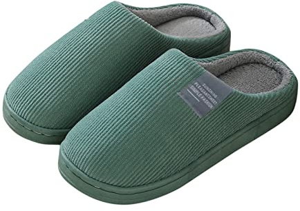 Donna Pantofole Confortabili Pantofole in peluche Scarpe di fodera Donna Indoor Pantofole,Vert,36/37