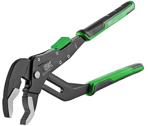 SK Pinze per giunti scanalati a regolazione rapida, 30,5 cm, pinze per pompa dell'acqua, costruzione CR-V di alta qualità, design SureGrip V-Jaw con comode impugnature
