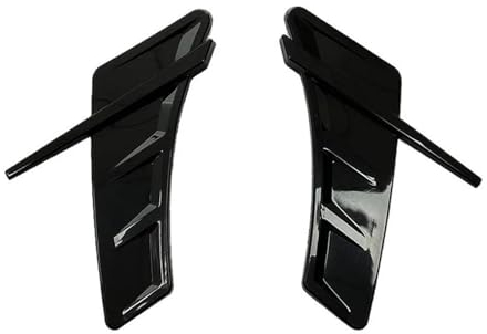 OUSDUO Frontspoiler Für A-UDI A6 S6 C6 C5 A3 S3 8V 8P A4 S4 B8 B6 B7 B9 Q5 A5 S5 Q3 Q7 Q2 Seite Air Fender Vents Abdeckung Front Stoßstange Seite Spoiler (Color : Schwarz)