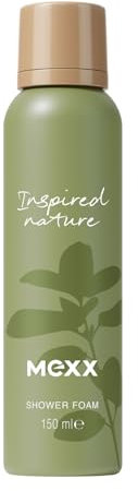 MEXX Inspired Nature Schiuma da Doccia, Miscela Rilassante, fragranza aromatica, Energizzante, 89% Ingredienti di Origine Naturale, Formula Vegana, 150ml (5oz)