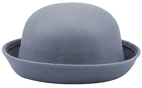 Bowler Hat for Kids Adults Children Fancy Dress World Book Day Accessory Unisex Kids Top Hat Woolen Bowler Hats Felthat Boys Girls Party Hats Novelty Head Accessory