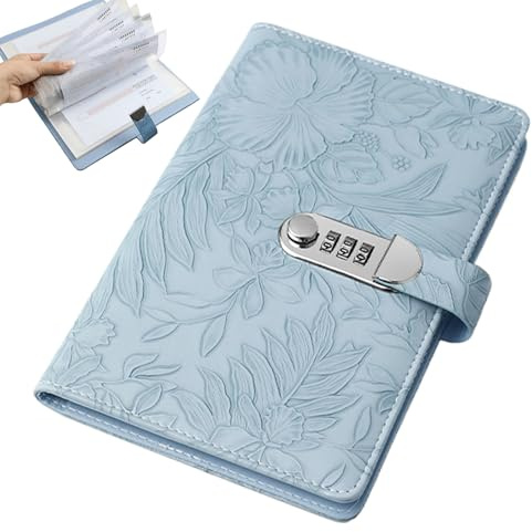 livrets d'épargne portables avec billets sûrs - album de collection de billets de banque - livret d'argent pour épargner avec serrure | pour les indépendants, familles, couples, les adultes, l