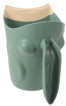 TOYANDONA Vaso para Lavar el Cabello Infantil de Pp con Vertedor Curvado y Diseño Inclinado, Ligero y Cómodo, Adecuado para Mayores de 2 Años Baño