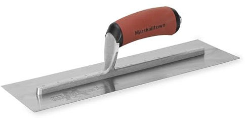 MARSHALLTOWN High Carbon Steel Finishing Trowel, 4 x 14 Inch Concrete, Masonry and Drywall Finishing Tool, Made in The USA, MXS57D