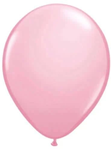 05 Round Pink 100Ct Qualatex Plain Latex Balloons Bag of 100 Balloons