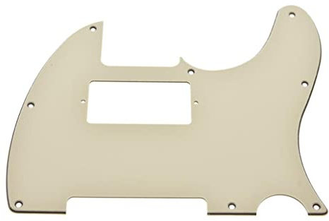 KAISH 8 hål Tele gitarr Humbucker Pick Guard TL Pickguard för Telecaster/Tele tillverkad i USA/Mexiko åldrad vit 3 lager