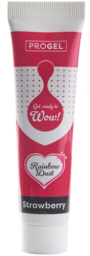 Colorant alimentaire professionnel Rainbow Dust ProGel, fraise 25 g
