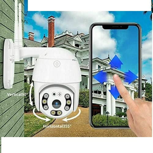 SLS SHOP TELECAMERA ESTERNA FULL HD 1080P 2020 WIRELESS IP PTZ PER VIDEOSORVEGLIANZA WIFI