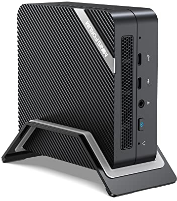 MINIS FORUM Mini PC UM773 LITE, AMD Ryzen 7 7735HS 8-Core-aufrüstbarer 32 GB DDR5/1TB SSD Mini-Desktop-Computer, BT, HDMI/USB4 Anschluss