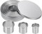 Bczhieulw 12PCS ausstechformen SET，ausstecher rund，Breite：2.4-11.2cm（12 Größe），Höhe 3 cm，Edelstahl，mit Aufbewahrungsbox，zum Herstellen von Gebäck, Keksen usw，keksausstecher，donut ausstecher