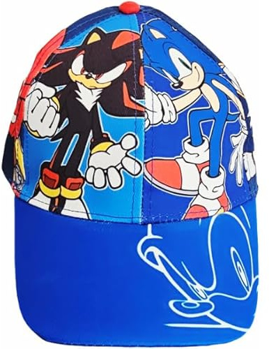 ILS I LOVE SHOPPING Cappello con Visiera da Ragazzo/Bambino Berretto da Baseball Regolabile per Sonic Blu Scuro