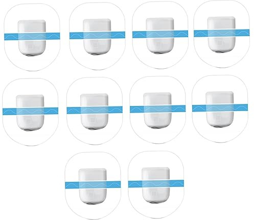 KOCKSHION 10st Transparent Sensor Fästplåster För Blodsockermätare Vattentåliga Och Hudvänliga Fixeringsplåster Lämpliga För Aktivitet Och Bad Stark Vidhäftning Och Hållbarhet
