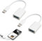 2 PCS Adaptateur USB-C vers USB 3.0, Câble Type-C vers USB A Compatible avec MacBook, iPad Pro/Air Etc