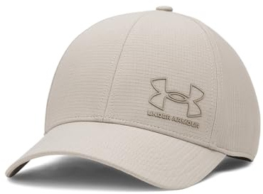Under Armour Men's Iso-Chill ArmourVent Stretch Fit Hat, 204 Brown, L/XL