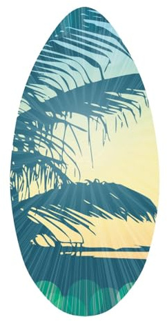 Perfeclan Skimboard Wooden Skim Board Supplies High Gloss Coat Beach Toys Sand Board Surfboard for Men Women Teenagers Beginners Kids, F