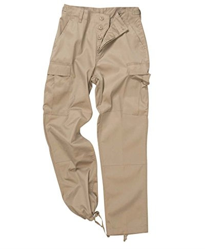 Mil-Tec US Feldhose Typ BDU • Taktische Herren Cargohose mit 6 Taschen & Knieverstärkung • Robuste Einsatzhose aus Baumwolle & Polyester • Verstellbare Bundweite & Beinabschluss mit Zugband