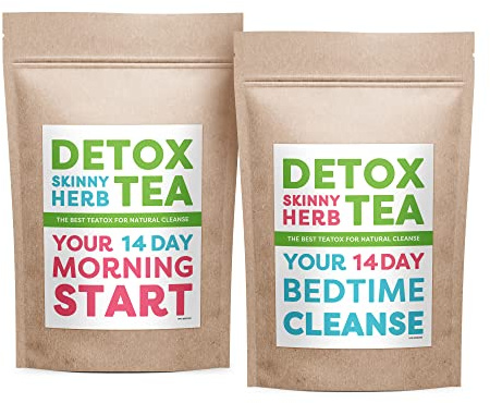 14 Day Teatox: Detox Skinny Herb Tea - Effective Detox Tea - Helps with Bloating and Constipation - Supports Body Cleanse - 100% NATURAL