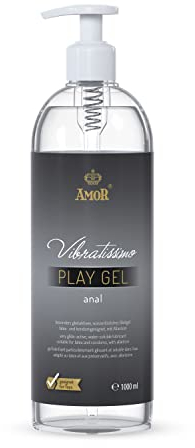 Vibratissimo Play Gel Anal 1000 ml I Gleitmittel extra gleitfähig I Lubricant Gel für Silikon Toys & Latexkondome geeignet
