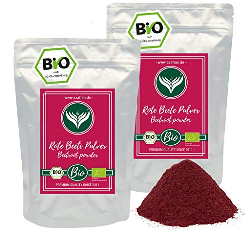 Azafran BIO Rote Beete (Bete) Pulver, getrocknet gemahlen, zum Kochen und Färben 1kg