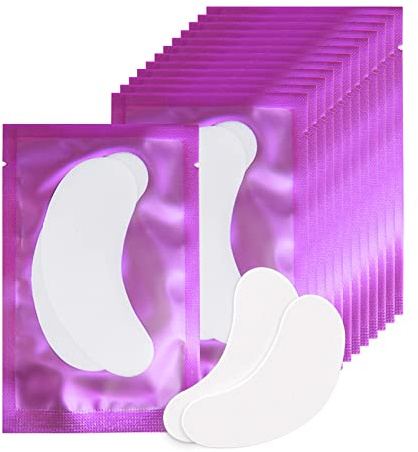 Lunamoon 100 pares Almohadillas de Ojos para Extensiones de Pestañas Parches Extensiones de Pestañas Eyelashes Extension Pads