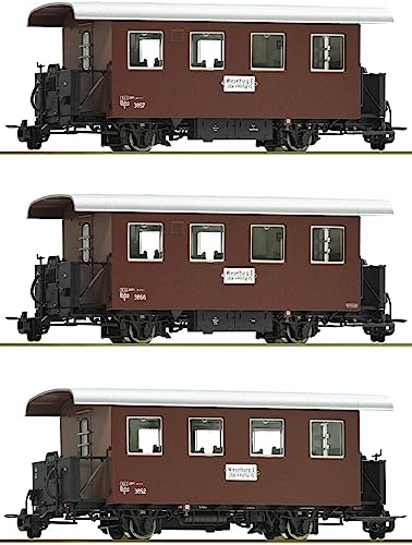 Roco 34103 H0e 3er-Set Schmalspur-Personenwagen der ÖBB