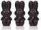 Kings Schokoladen-Osterhase (3er Set) - Köstliches und originelles Ostergeschenk - Aus der Sylter Manufaktur von Sternekoch Johannes King (Dunkle Schokolade)