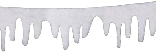 Buystarget Snow Icicle Fringe Garland Glitter Christmas Xmas Decoration Display Winter UK