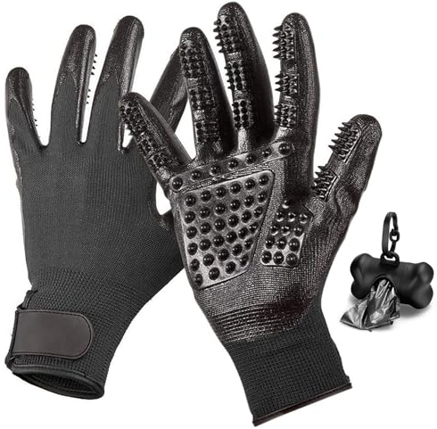 Makife Guanto depilatorio per Cani e Gatti, per la Cura degli Animali Domestici, per la Cura del Pelo