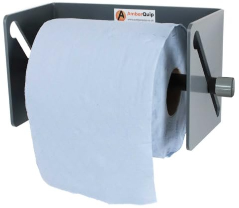 Blue hand Towel Dispenser. Fits Blue Roll. Ideal Van Storage & Workshop. 100% Rustproof. Wall Mount. Grey