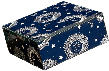 Aurgiarme Versatile Jewelry Storage Box Stylish Glass Jewelry Container Strorage Box for Rings and Necklaces Collection