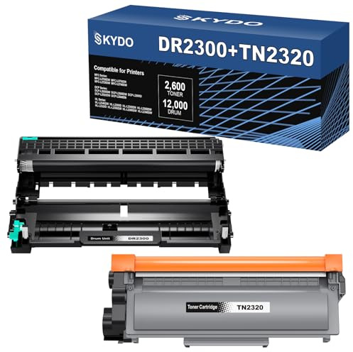 TN2320 Toner + DR2300 Trommel Kompatibel für Brother TN-2320 Toner DR-2300 Trommel für Brother MFC-L2700DW MFC-L2700DN MFC-L2720DW MFC-L2740DW HL-L2340DW HL-L2300D HL-L2360DN DCP-L2520DW DCP-L2500D