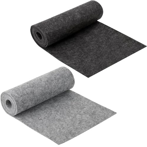 2 stycken filttyg, filtmattor 30 cm x 300 cm filtplattor 3 mm tjock för gör-det-själv förvaringsväska lapptäcke sömnad för pyssel