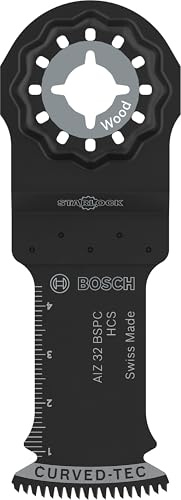 Bosch 10x AIZ 32 BSPC instickssågblad (för Hårt trä, Mjukt trä, Bredd 32 mm, Professional Tillbehör Multiverktyg)