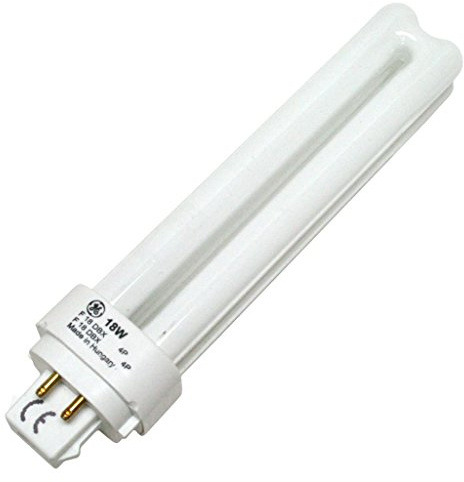 GE 97599 - F18DBX/830/ECO4P - 18 Watt CFL Light Bulb - Compact Fluorescent - 4 Pin G24q-2 Base - 3000K -