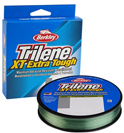 Berkley TrileneĀ® XTĀ®, Low-Vis Green, 12lb | 5.4kg, 300yd | 274m Monofilament Fishing Line, Suitable for Saltwater and Freshwater Environments