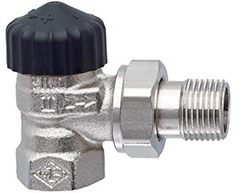 Heimeier HEIMTHEVN12 Thermostat-Ventilunterteil, 2201 Eck-Form, 1/2 Zoll