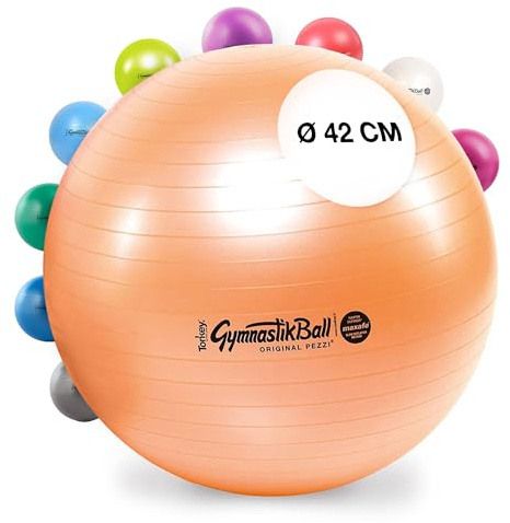 Pezziball Maxafe – Pelota de gimnasia 42, 53, 65, 75 cm, diversos colores, naranja