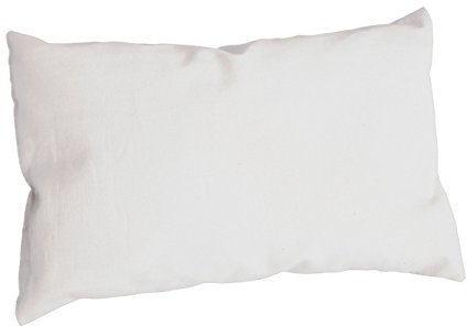 GIRAFFENLAND Buchweizenkissen 40x57cm, Kopfkissen Köper weiß mit Bio-Buchweizenschalen, direkt befüllt