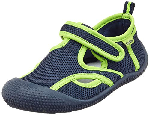 Playshoes Unisex Kinder Aquaschuhe Aqua Schuhe, Marine Grün Uv Schutz, 26/27 EU